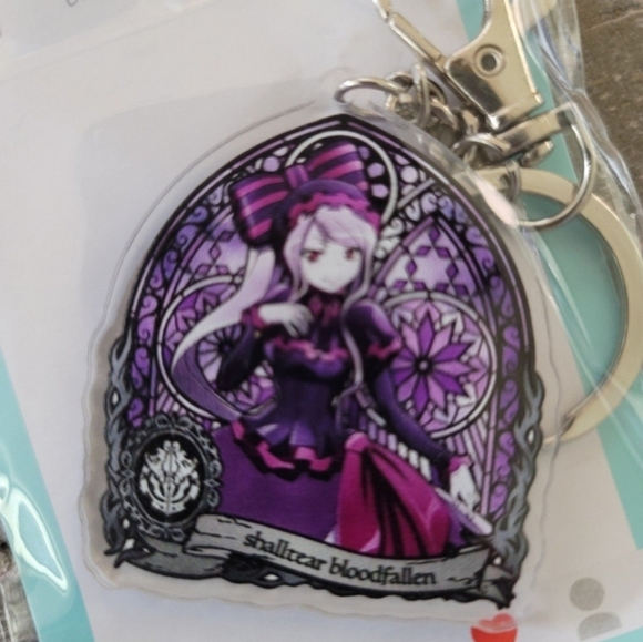 3 Overlord Keychains Ainz Ooal Gown Albedo Shalltear Bloodfallen - Picture 2 of 6